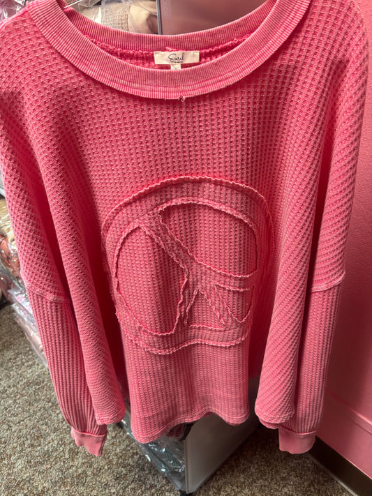 Barbie Pink Peace Patch Top