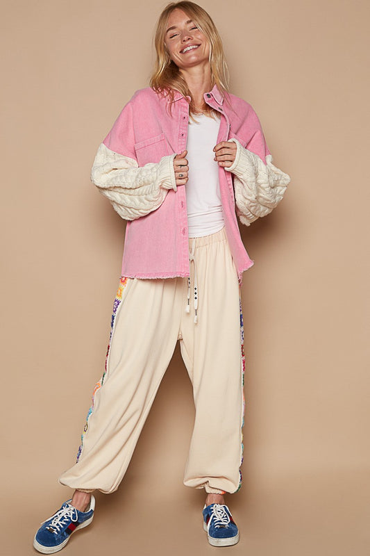 Love of Pink Sweater Shacket