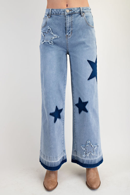 Washed Star Jeans