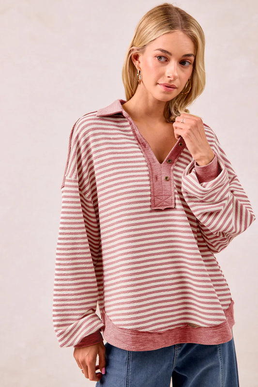 Berry Stripes Top