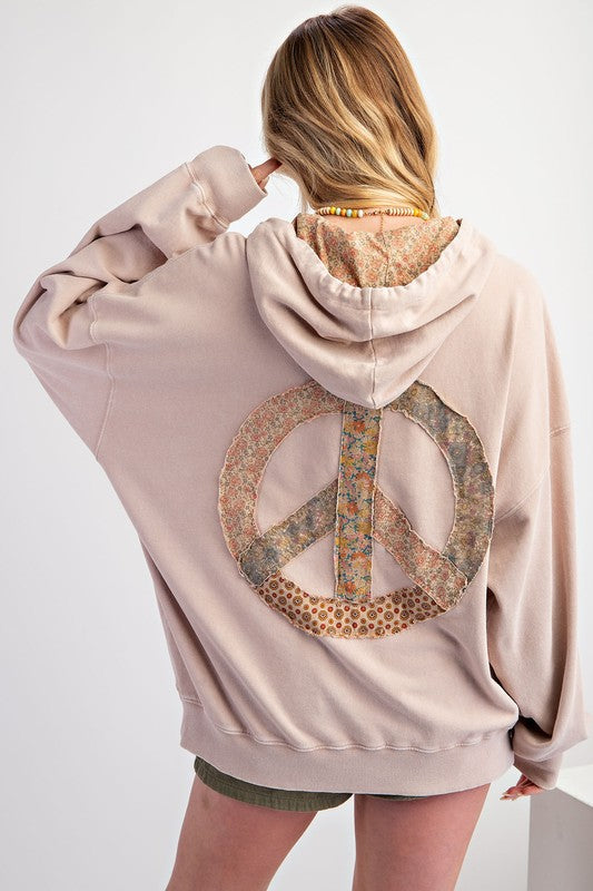 Coffee Peace Patch Hoodie