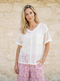Coastal Lace Top