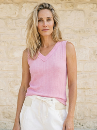 Essential Rib Tank - Pink