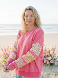 Posy Crewneck - Hibiscus