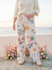 Artist's Garden Wide-Leg Jeans