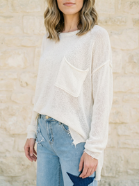 Lainey Knit Pullover - Ivory