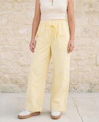 Maren Wide Leg Pants - Yellow