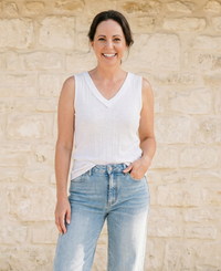 Essential Rib Tank - White