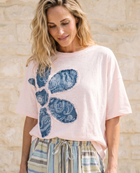 Denim Bloom Top