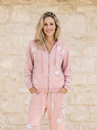 Wild Pink Star Hoodie