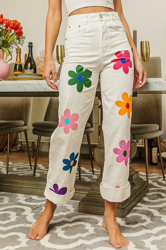 Flower Power Jeans