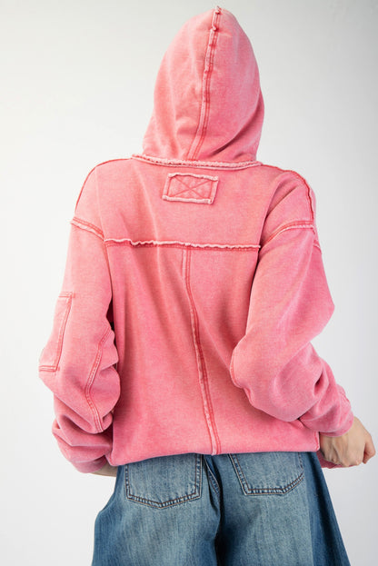 Malibu Mineral Washed Zip Up Hoodie