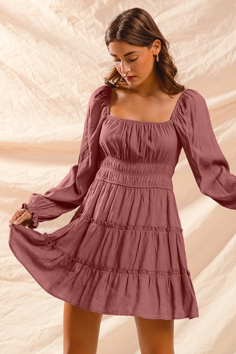 Marsala Boho Dress