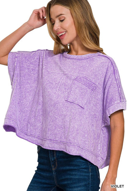Simple Cropped Box Tee