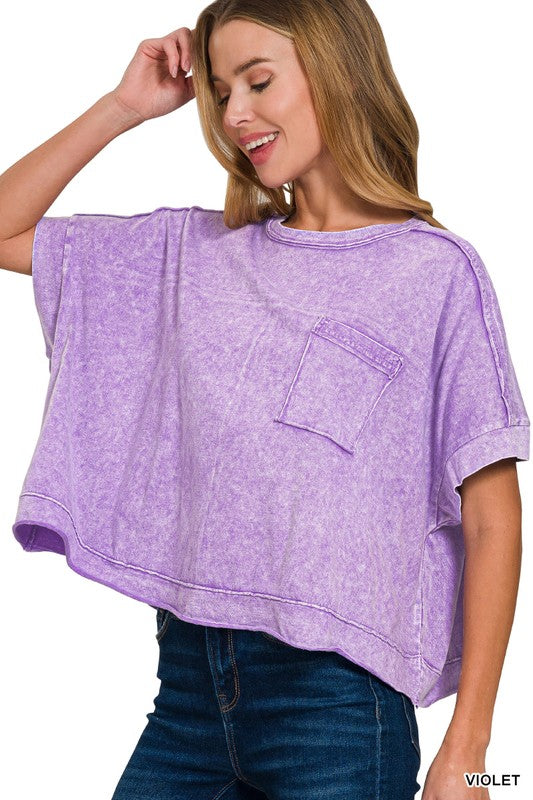 Simple Cropped Box Tee