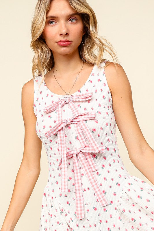 Ribbon Floral Dress