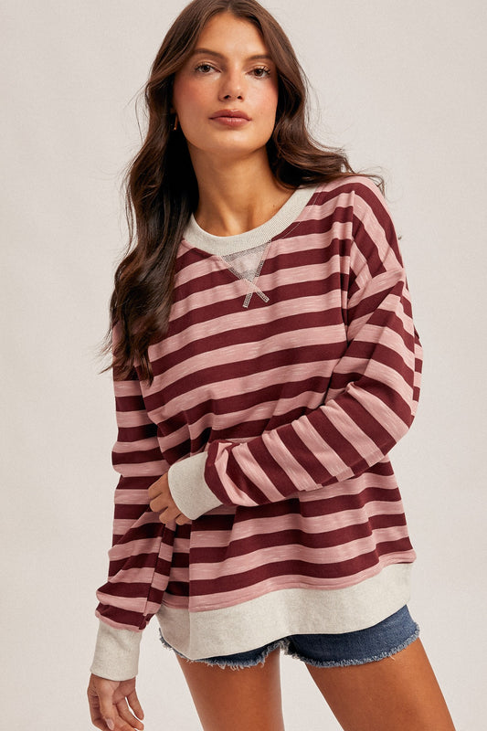Rosewood Stripes Top