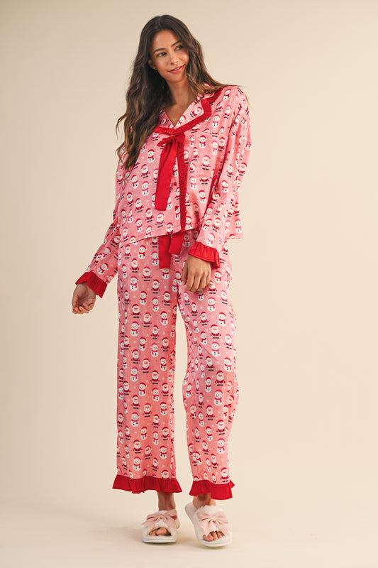 Christmas Santa Pajama Set