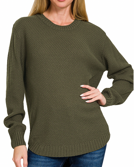 Essential Sweater -  Olive