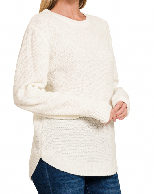 Essential Sweater - White