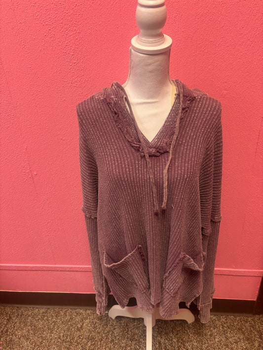 Sugar Plum Mineral Wash Hoodie