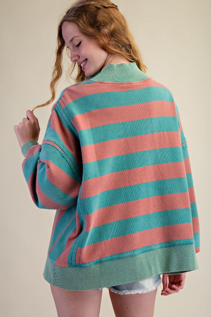 Touchdown Stripes Top