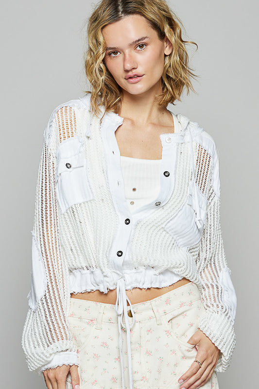 White Escape Hooded Jacket