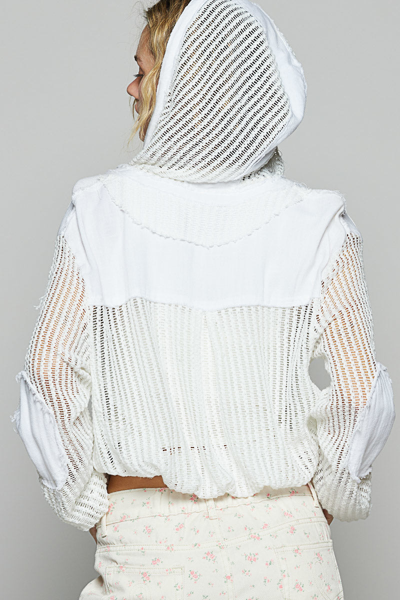 White Escape Hooded Jacket