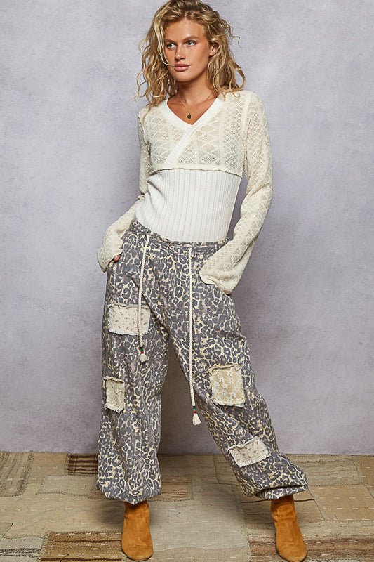 Animal Patchwork Joggers