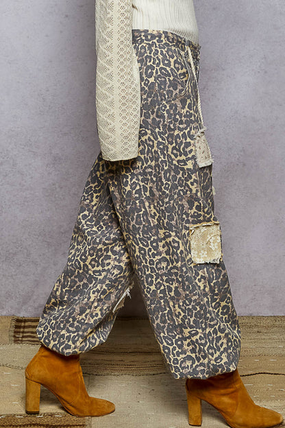 Animal Patchwork Joggers