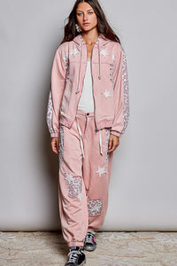 Wild Pink Star Hoodie