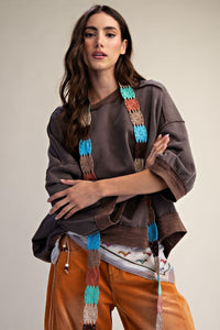 Fall Days Top -Mocha