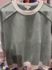 Fall Days Top -Olive
