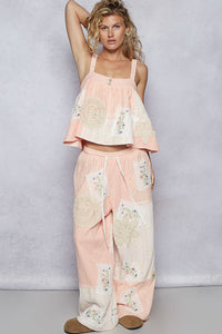 Peach Blossom Patchwork Bottoms