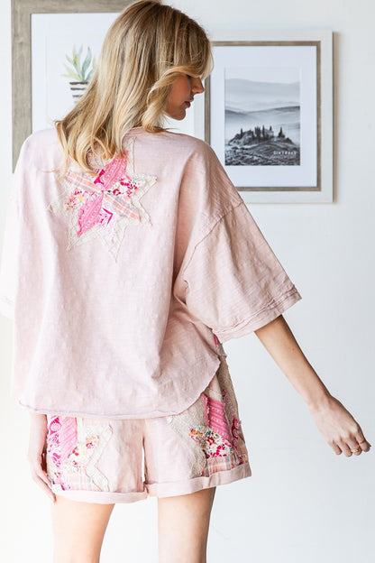 Pink Star Patchwork Set