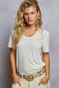 Sweetheart Ribbed Top-White