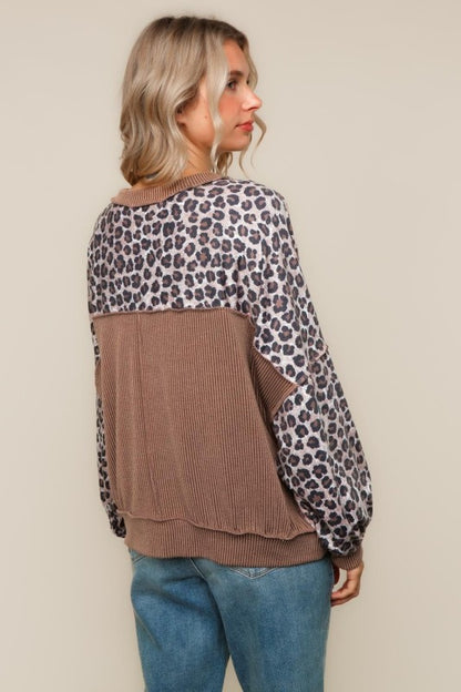 Triangle Animal Print Top