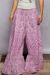 Pink Vintage Floral Pants