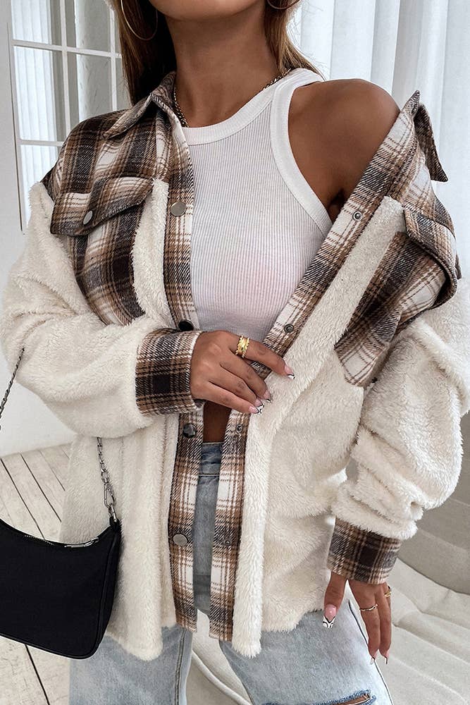 The Fuzzy Plaid Shacket