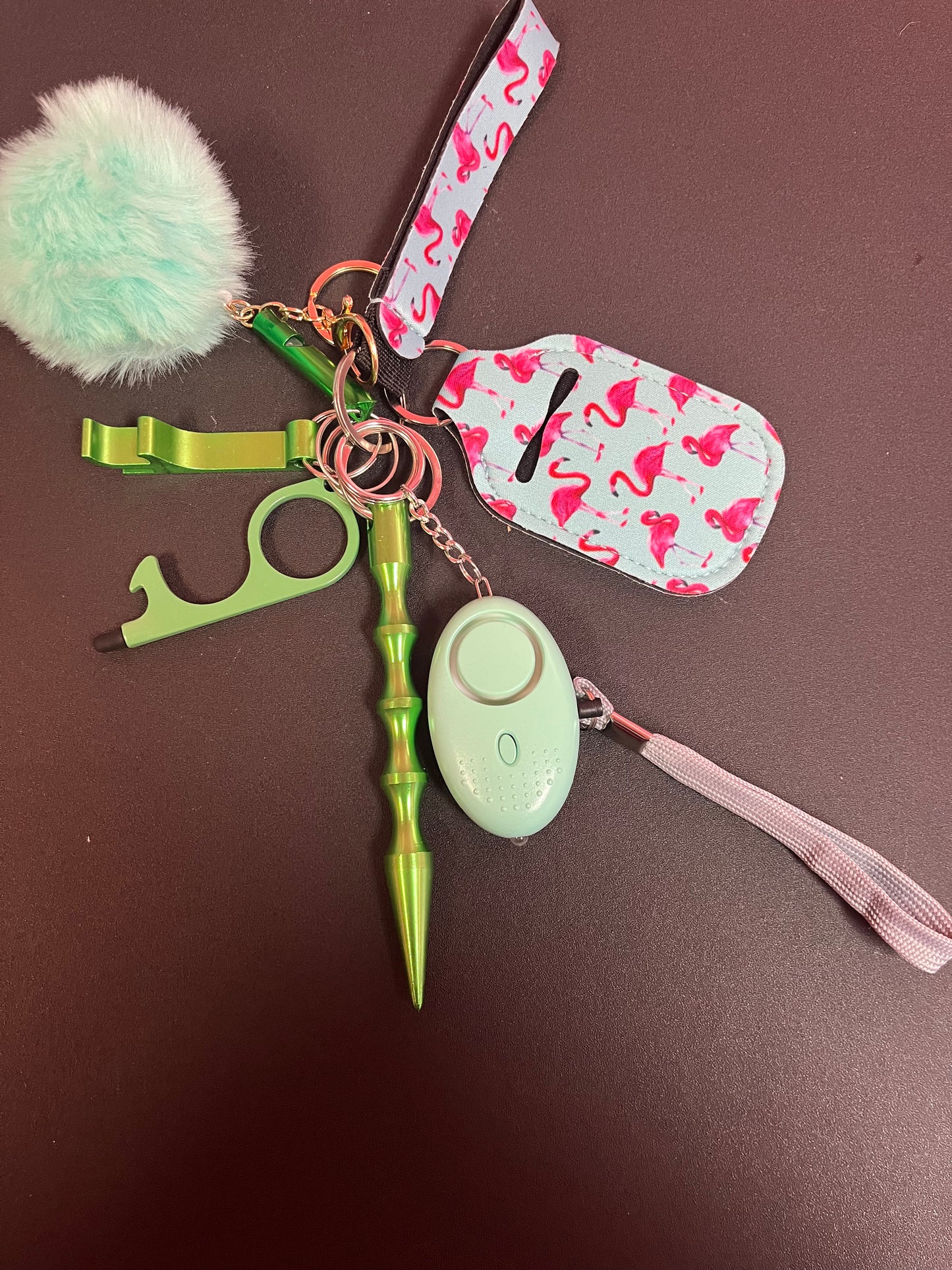 Pink Self Defense Keychain